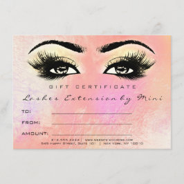 Lash Peach Ro Guld Makeup Certificate Gift