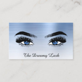 *~* Lash QR Brows Extensions BLUE glitter Visitkort