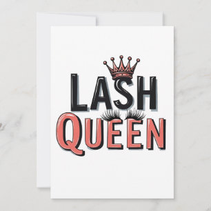 Lash Queen Funny Öga Lash-konfektion Inbjudningar