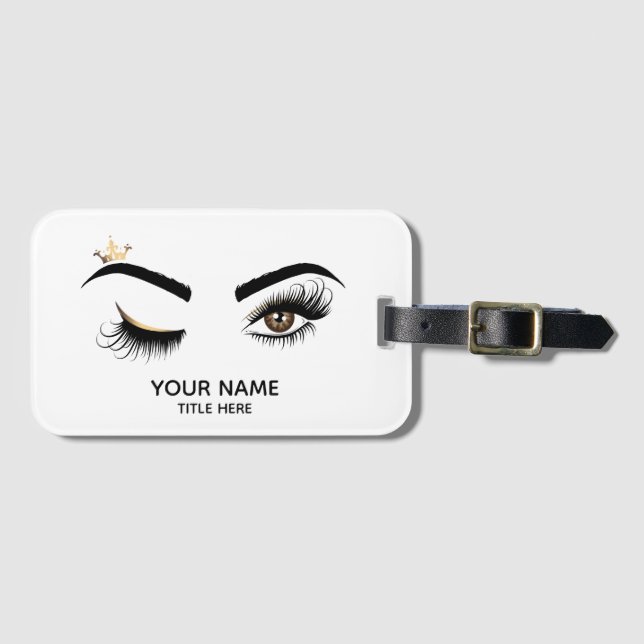 Lash Queen Wink Öga Makeup Artist Long Lash Lash Bagagebricka (Framsida horisontal)