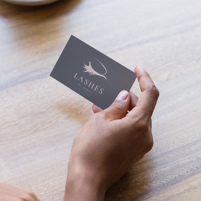 Lash Ro Guld Glitter Visitkort (Skapare uppladdad)