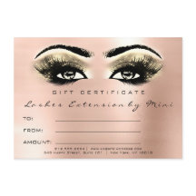 Lash Ro Guld  Makeup Certificate Gift