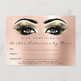 Lash Ro Guld Makeup Certificate Gift