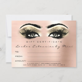 Lash Ro Guld Makeup Certificate Gift