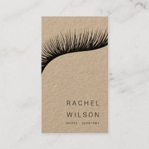 Lash Rustic Kraftmakeup artist ögonelash Visitkort