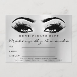Lash Silver Grått Makeup Artist Certificate Gift