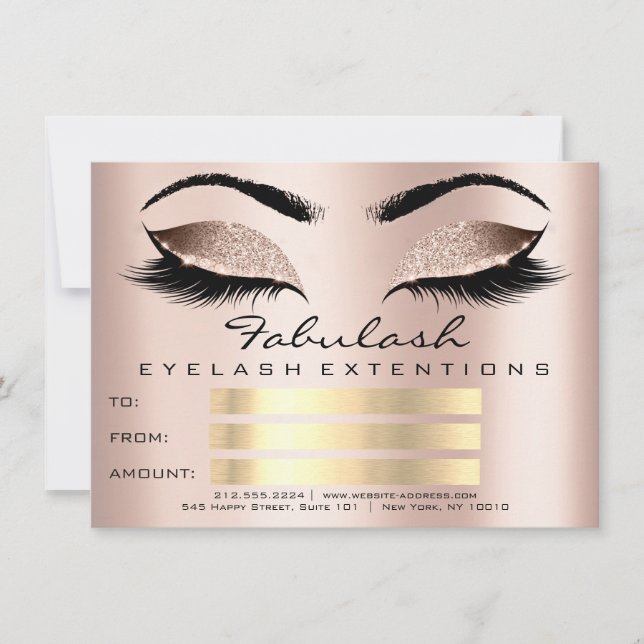 Lash Skin Makeup Artist Certificate Gift (Framsida)