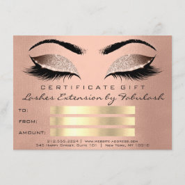 Lash Skin Ro Guld Makeup Artist Certificate Gift