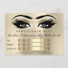 Lash SPA Makeup Certificate Gift Öga