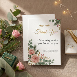 Lash Tech Jul Tackkort Botaniskt Tack Kort