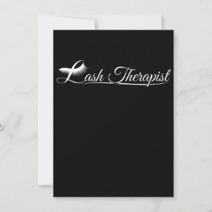 Lash Therapist Eyelash Älskare Lash Tech L. Tack Kort