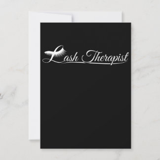 Lash Therapist Eyelash Älskare Lash Tech L. Tack Kort