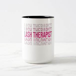 Lash Therapist Lash Artist Lash Tech Las Två-Tonad Mugg