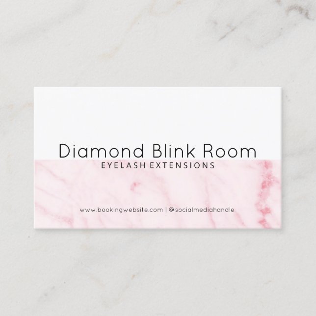 Lash-tillägg efter Affärskort Visitkort (Framsida)