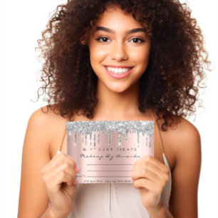 Lash-tillägg för gift-certifikat Makeup Spark Gråt Vykort