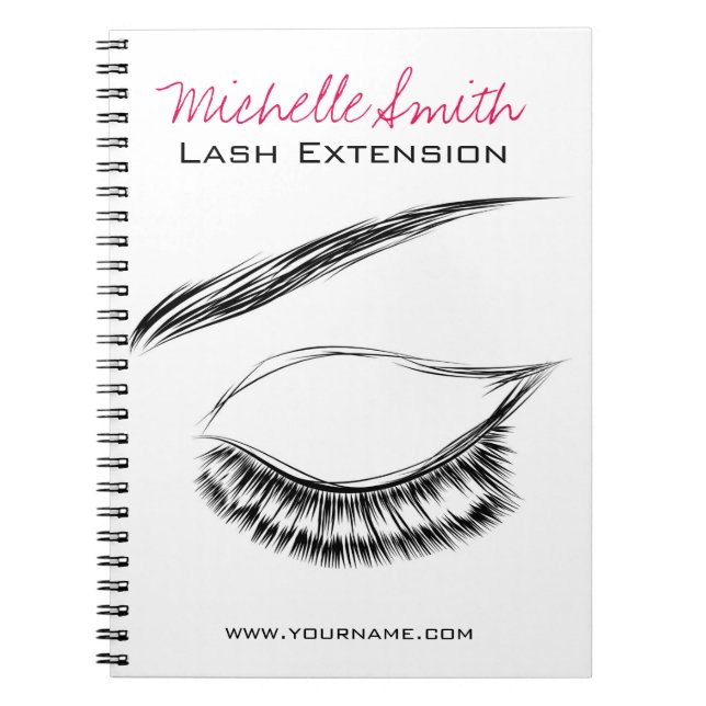 Lash-tillägg för Öga Sketch Mascara Lash Anteckningsbok (Framsidan)