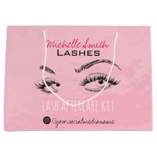 Lash-tillägg Lash Brow Rosa Lash-efterbehandlingss