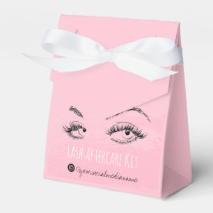 Lash-tillägg Lash Brow Rosa Lash-efterbehandlingss Presentaskar