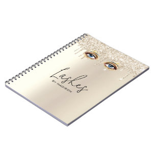 LashGlam Champagne-droppning Glitter Anteckningsbok
