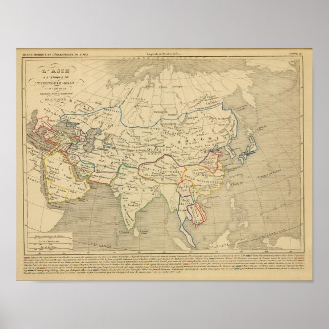 L'Asie, 1220 ap JC Poster (Framsidan)