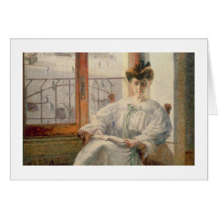LaSignora Massimino, 1908 (olja på kanfas) Hälsningskort