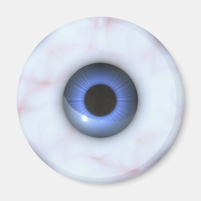 läskig blå öga magnet (Framsidan)