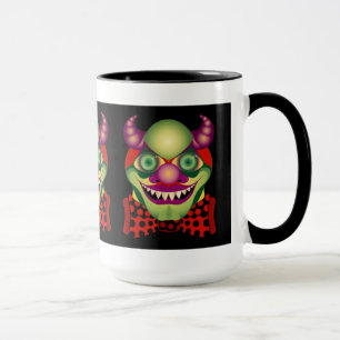 Läskig fasansfull mugg för clown awesomely