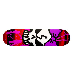 LÄSKIG FLICKASKALLE! MINI SKATEBOARD BRÄDA 18,5 CM