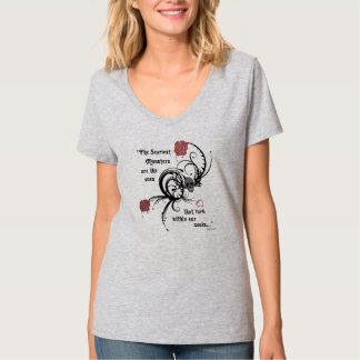 Läskig gotisk Edgar Allen Poe T-shirt