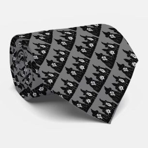 läskig halloween för roliga spöklika svart häx slips