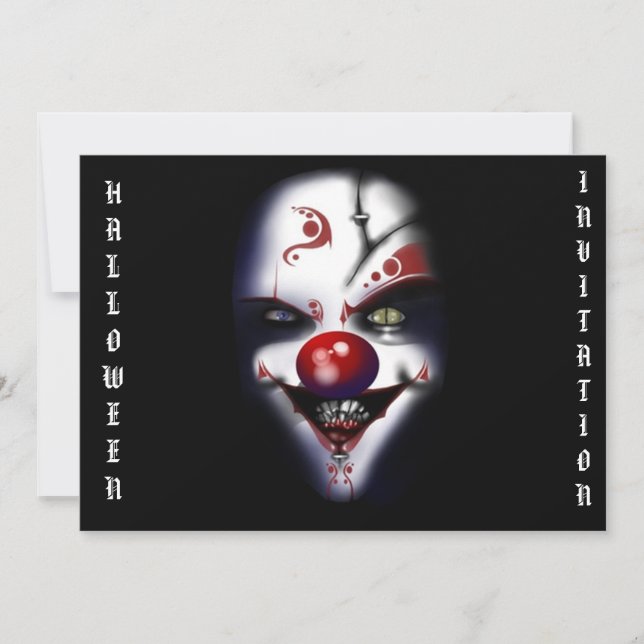 läskig halloween inbjudan (Framsida)