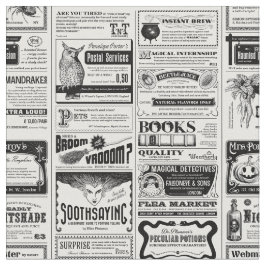 läskig halloween-tidningens antik vit tyg