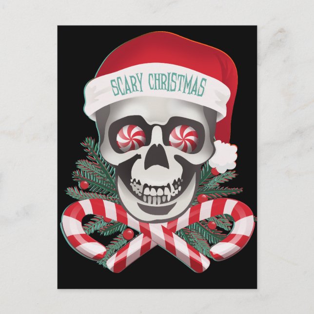 Läskig jul helg vykort (Framsida)