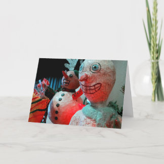 Läskig jul helgkort