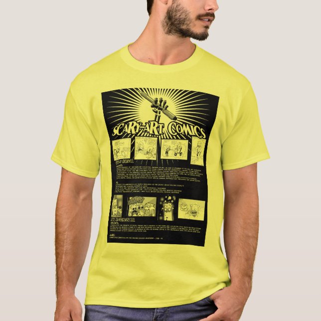 Läskig-Konst tecknader Tee (Framsida)