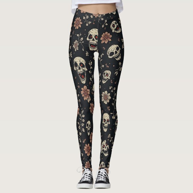 läskig, kuslig leggings (Framsida)