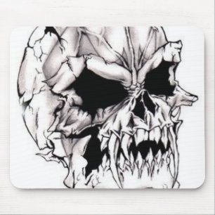 Läskig ond dödlig skalle Mousepad Musmatta