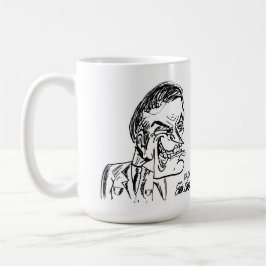 läskig skurk serie konst kaffemugg