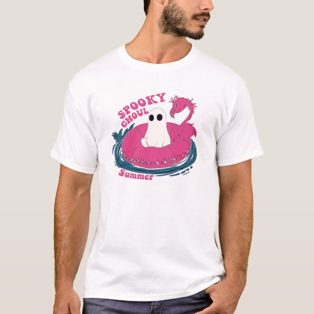 läskig spök-sommar t shirt (Framsida)