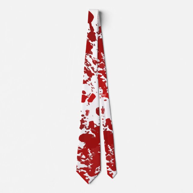 Läskig tie för Halloween blodsplatter Slips (Framsida)