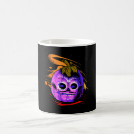 läskig zombie Pumpa Dia de los Muertos retro Kaffemugg