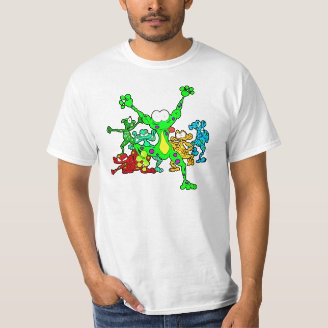 Läskiga grodor! tee (Framsida)