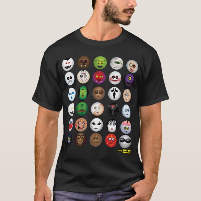 Läskiga leenden - monster & CIA T-shirt (Framsida)