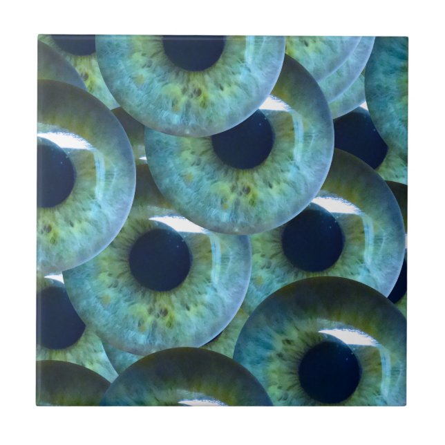 läskiga ögonbollar kakelplatta (Framsidan)