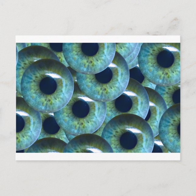 läskiga ögonbollar vykort (Framsida)