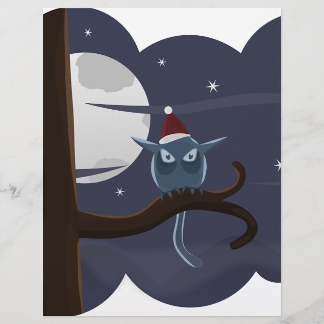 läskigt christmas uggla (Framsida)