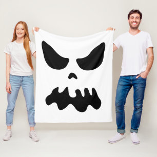 Läskigt party för spökeansikteHalloween dräkt Fleecefilt