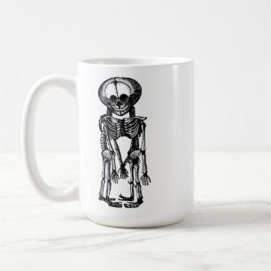 läskigt siamesiskt twillingar Skeleton Barn anatom Kaffemugg