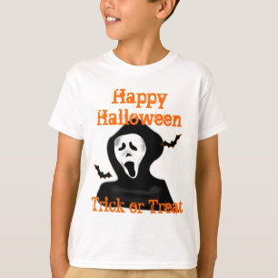 läskigt spöke bus eller godis t shirt