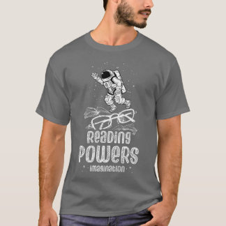 Läskraft Imagination Läsa Bok Älskare Rea T Shirt